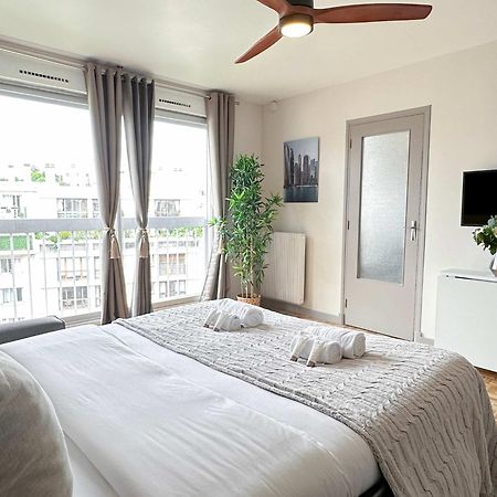 Brand-New Studio With Eiffel Tower View Parijs Buitenkant foto